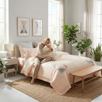 Aurelia Sengetøjssæt med Elegant Broderet Mønster