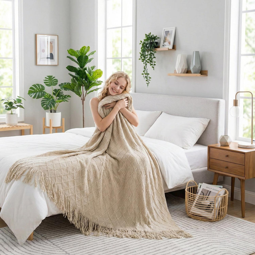 Æstetisk Tæppe Til Blød Komfort Og Boligindretning