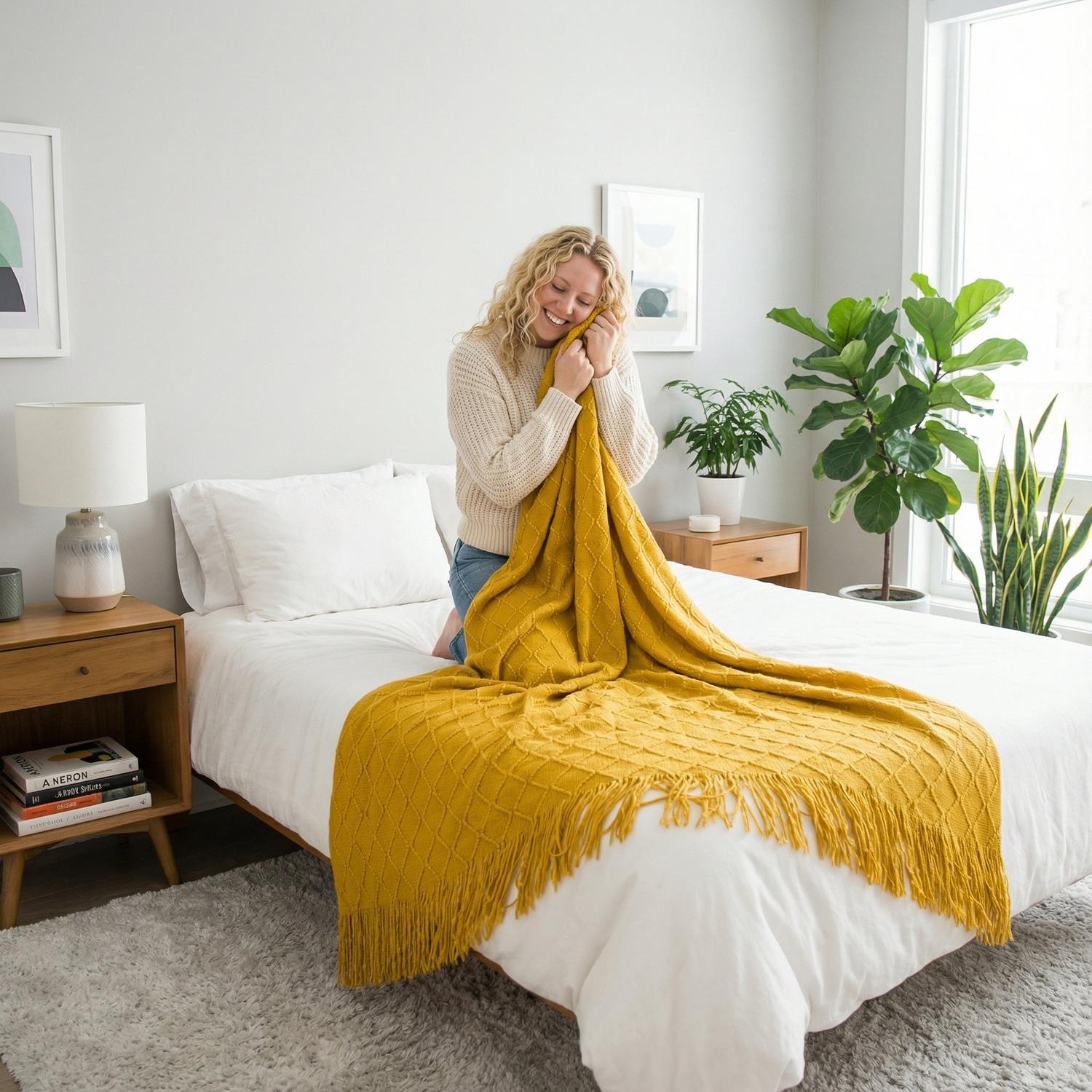 Æstetisk Tæppe Til Blød Komfort Og Boligindretning