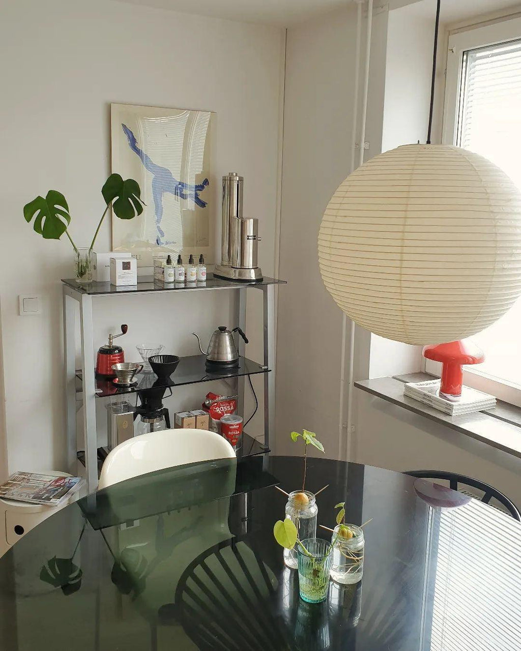 Kirei Studio Pendant Light Akari Inspired Mid Century Lamp