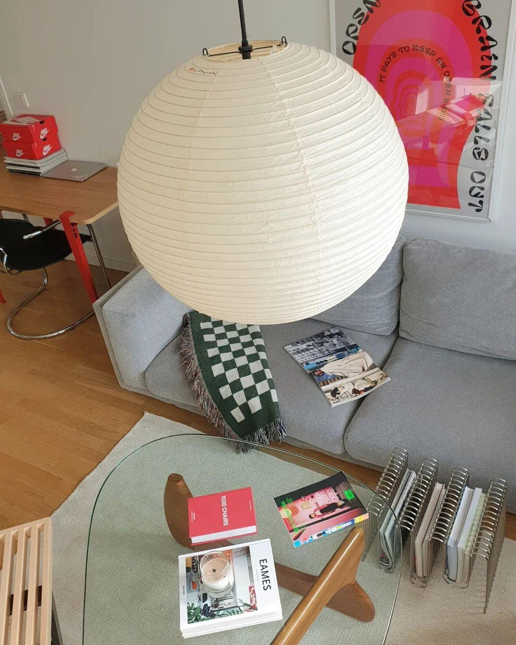 Kirei Studio Pendant Light Akari Inspired Mid Century Lamp
