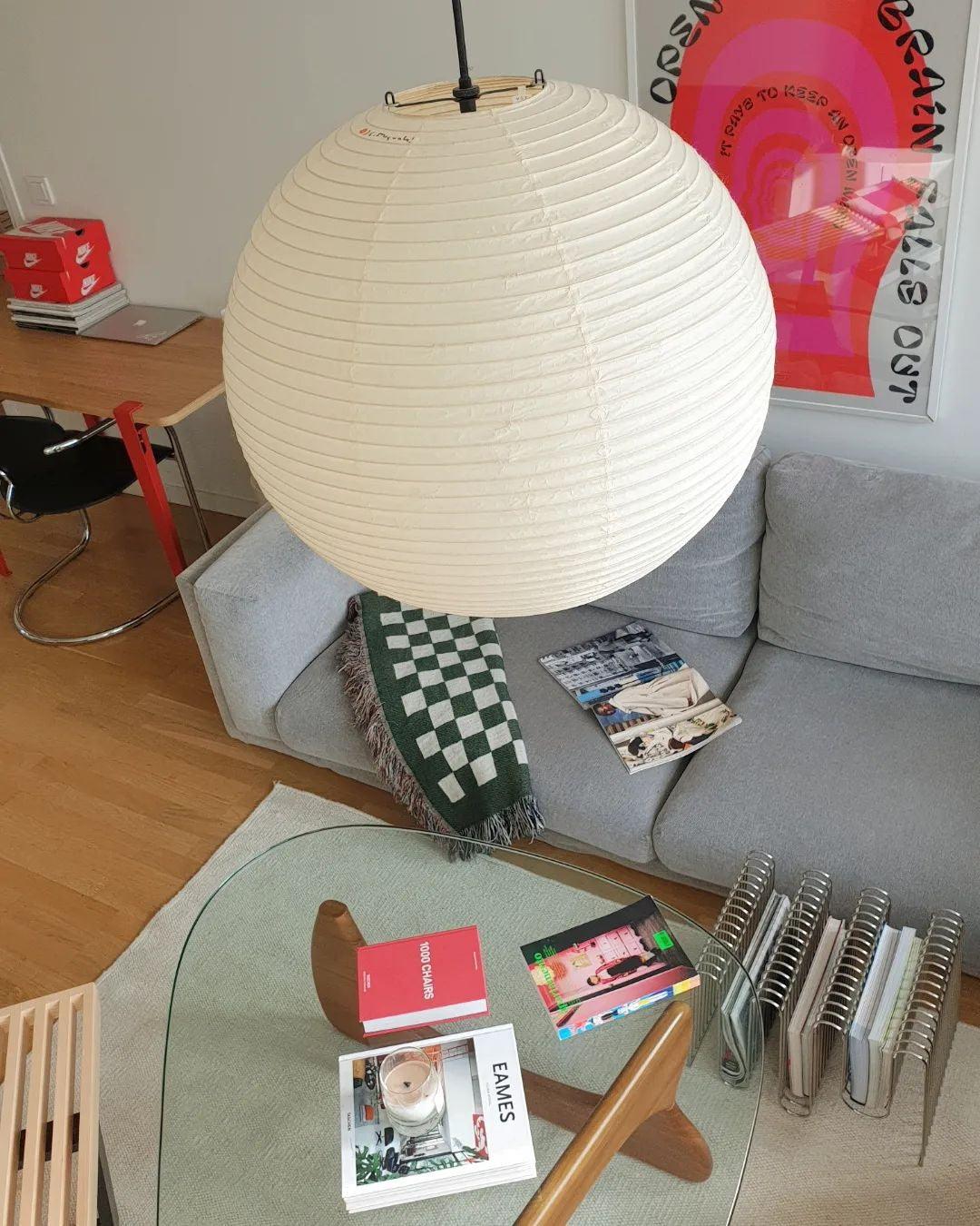 Kirei Studio Pendant Light Akari Inspired Mid Century Lamp