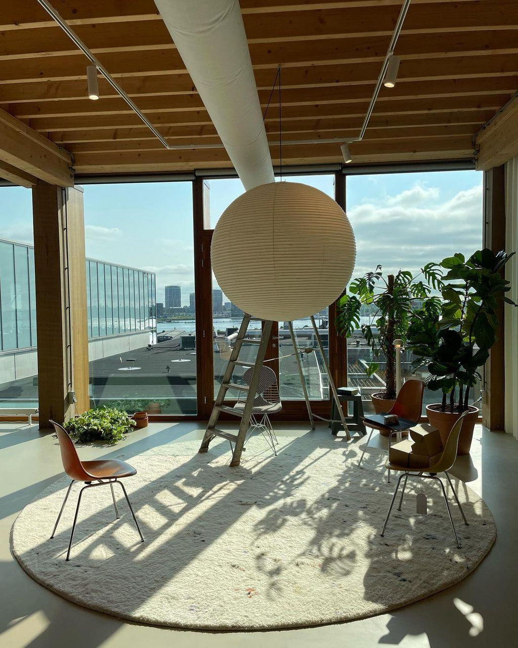 Kirei Studio Pendant Light Akari Inspired Mid Century Lamp