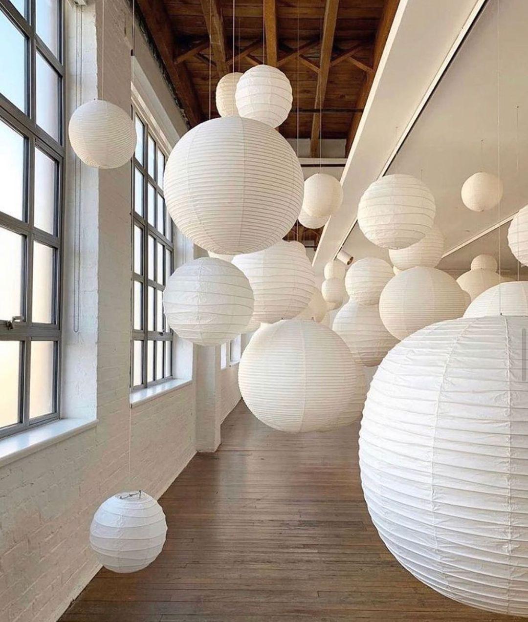 Kirei Studio Pendant Light Akari Inspired Mid Century Lamp