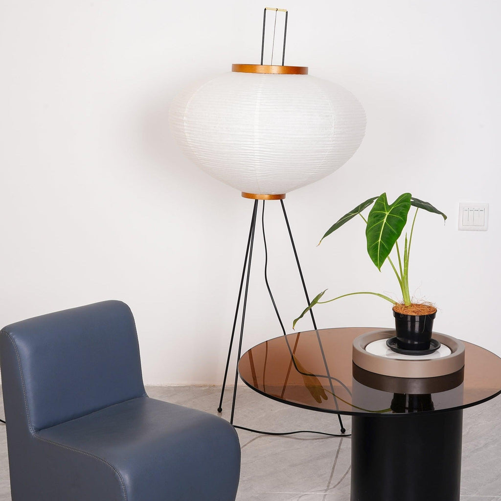 Kaze Rice Paper Floor Lamp - Japanese-Inspired Ambient Glow
