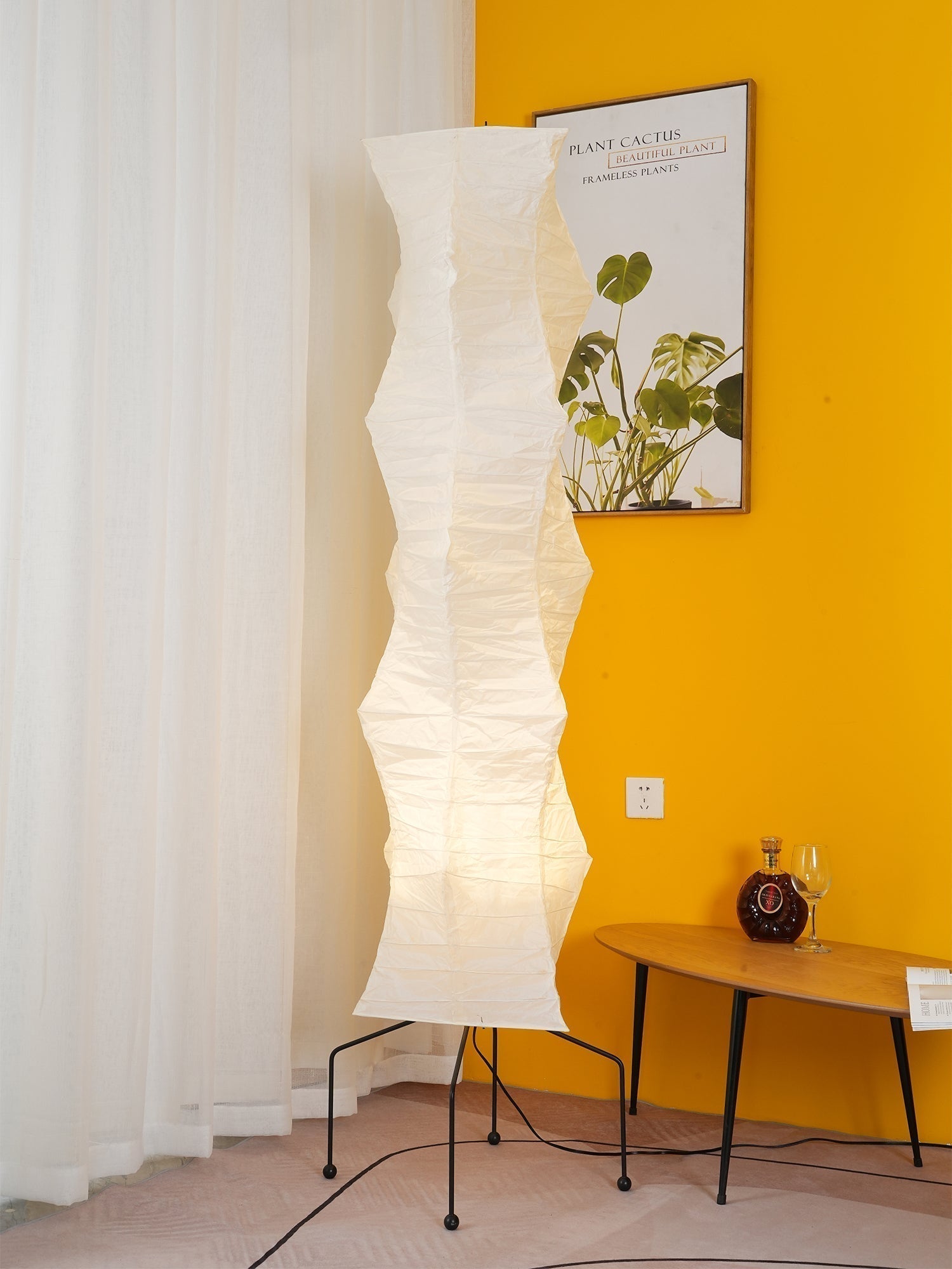 Kaze Rice Paper Floor Lamp - Japanese-Inspired Ambient Glow