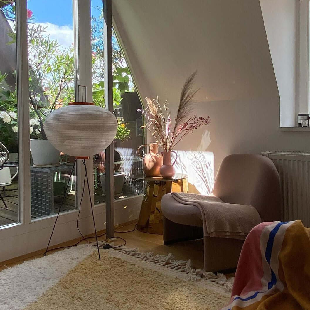 Kaze Rice Paper Floor Lamp - Japanese-Inspired Ambient Glow