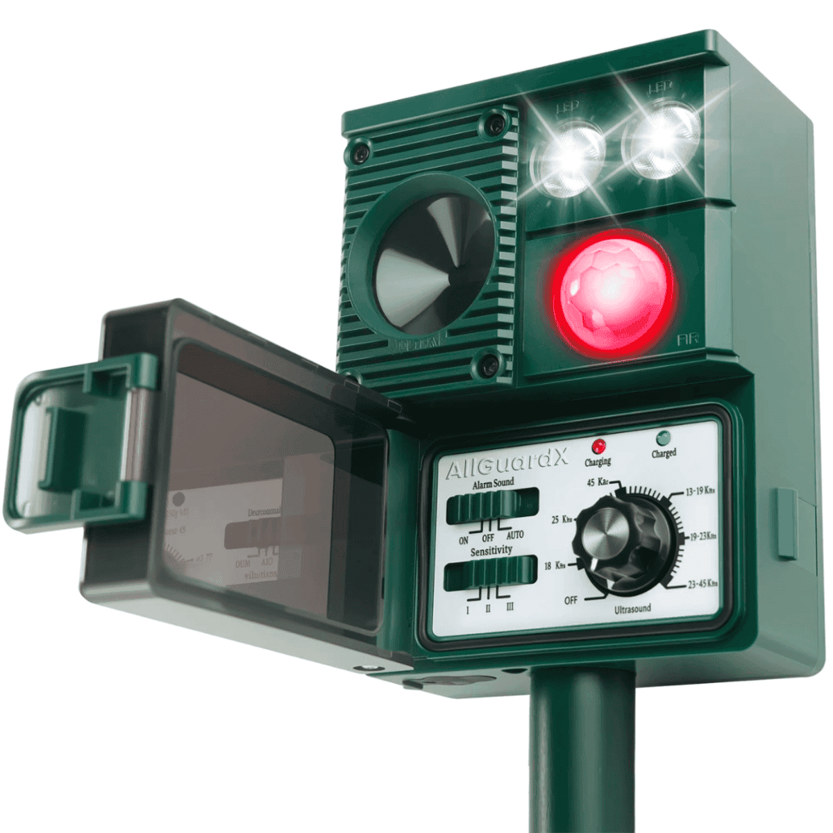 Solar Motion-Activated Animal Repellent – Adjustable Ultrasonic Deterrent for Gardens & Yards