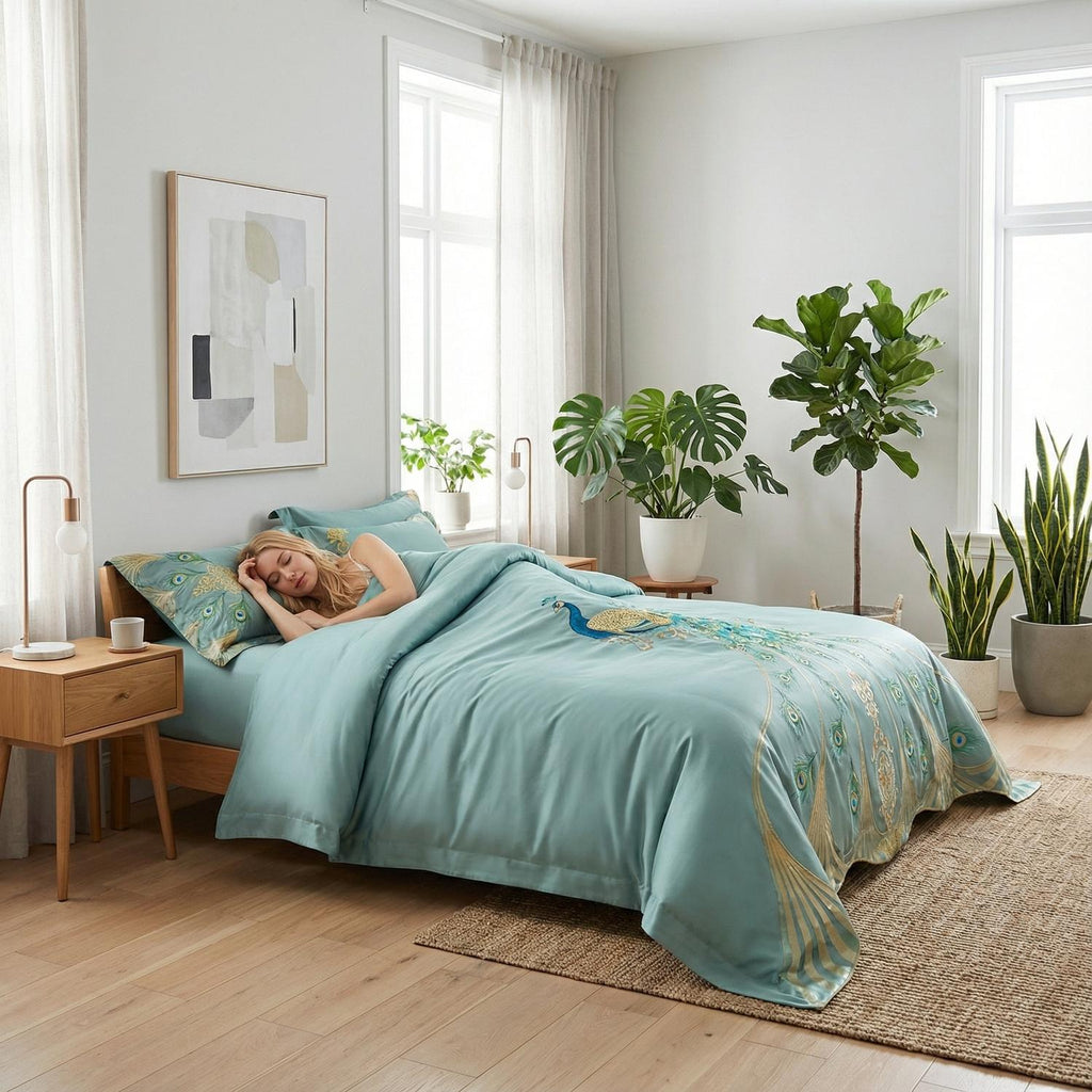 Colección de juego de edredón suave y elegante tamaño king Aurelian