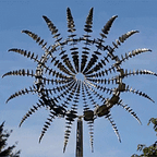 Anti Rust Kinetic Metal Wind Spinner Garden Decor Outdoor