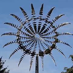 Anti Rust Kinetic Metal Wind Spinner Garden Decor Outdoor
