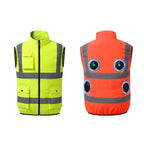 Cooling vest with fan system for pleasant work comfort