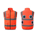 Cooling vest with fan system for pleasant work comfort