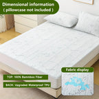 Cooling fitted sheet for fresh and comfortable sleep