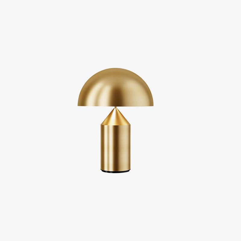 Atollo | Lunaro Sculptural Metal Table Lamp In Italian Style