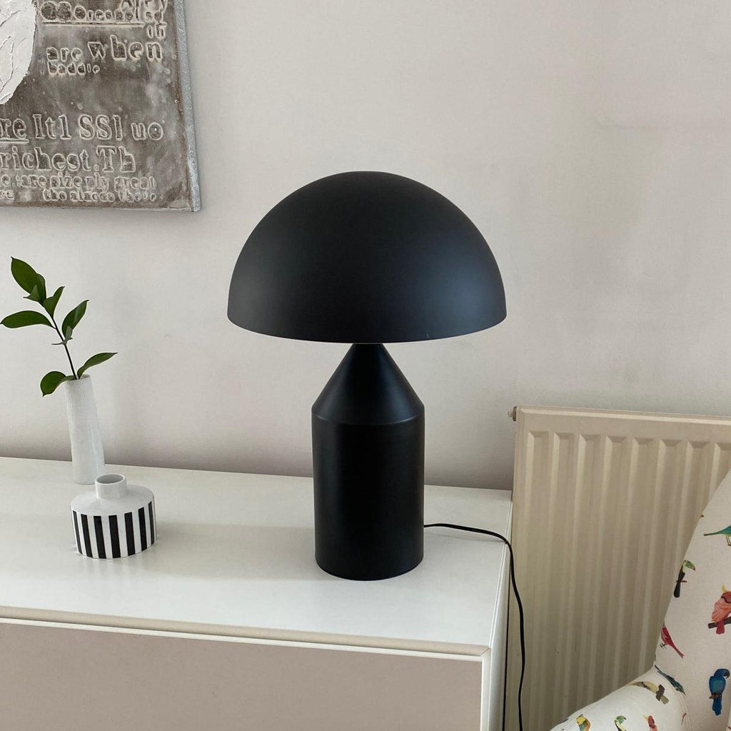 Atollo | Lunaro Sculptural Metal Table Lamp In Italian Style