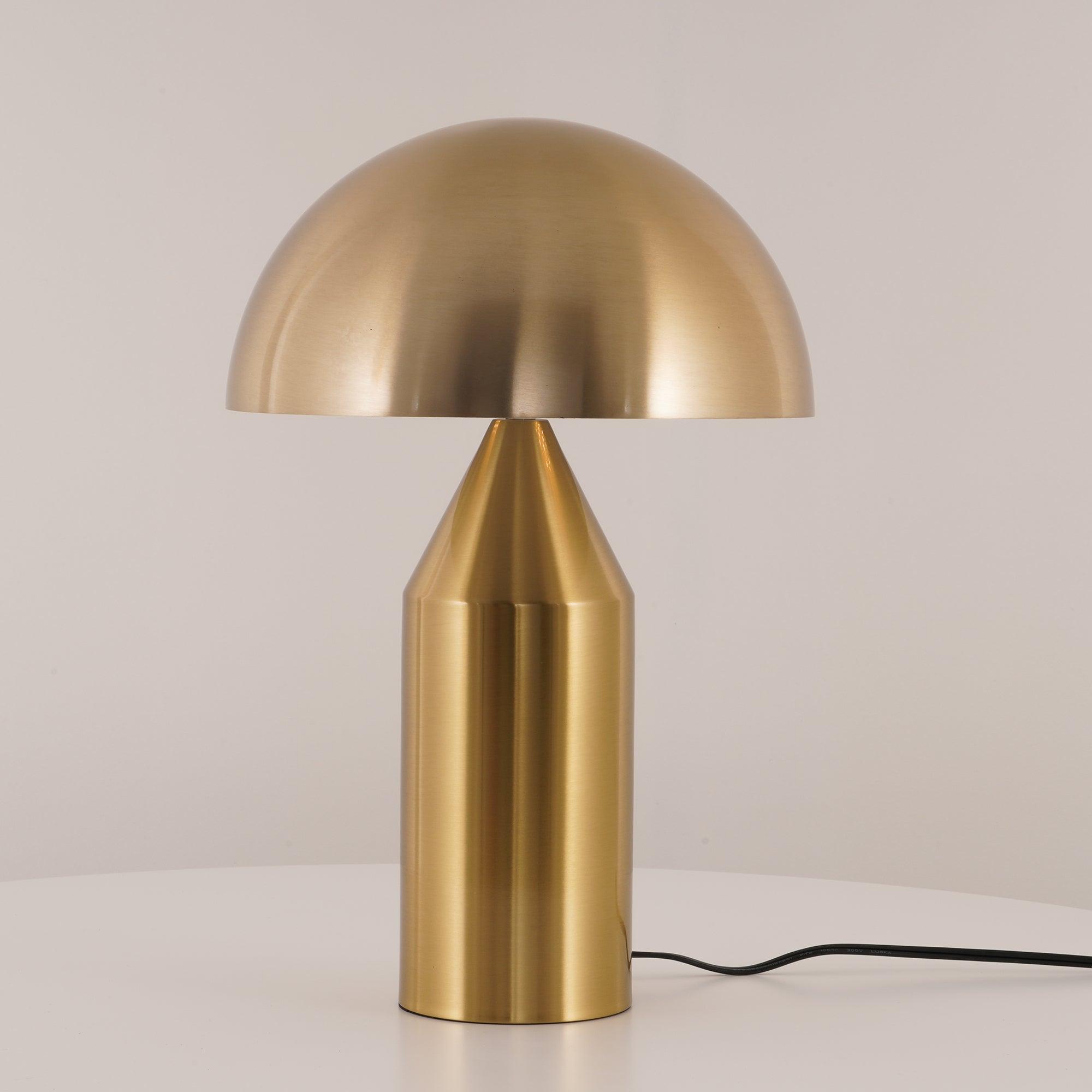 Atollo | Lunaro Sculptural Metal Table Lamp In Italian Style