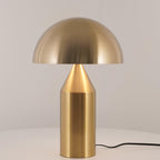 Atollo | Lunaro rzeźbiarska metalowa lampa stołowa w stylu włoskim