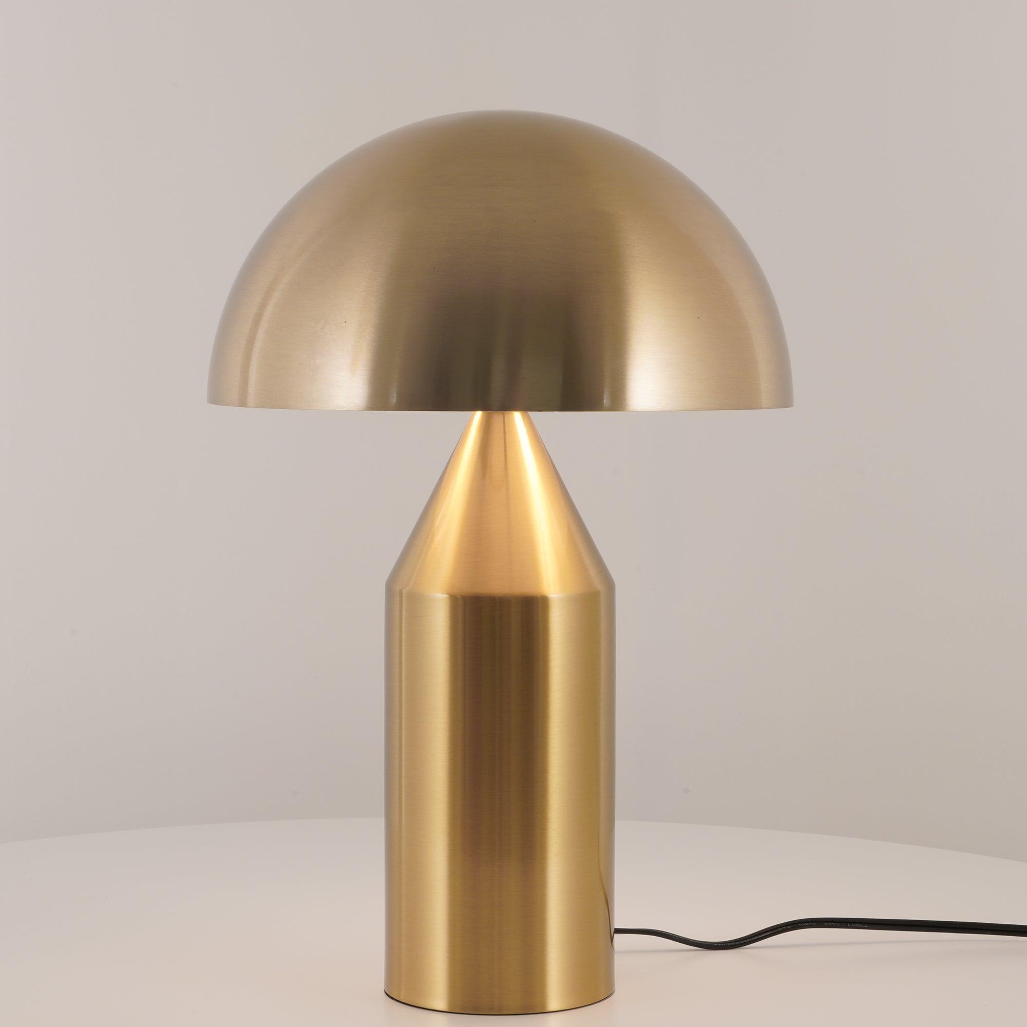Atollo | Lunaro Sculptural Metal Table Lamp In Italian Style