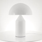Atollo | Lunaro rzeźbiarska metalowa lampa stołowa w stylu włoskim