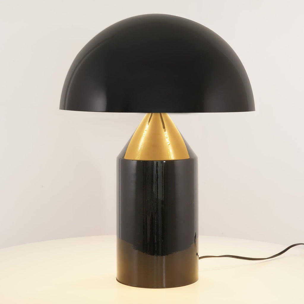 Atollo | Lunaro Sculptural Metal Table Lamp In Italian Style