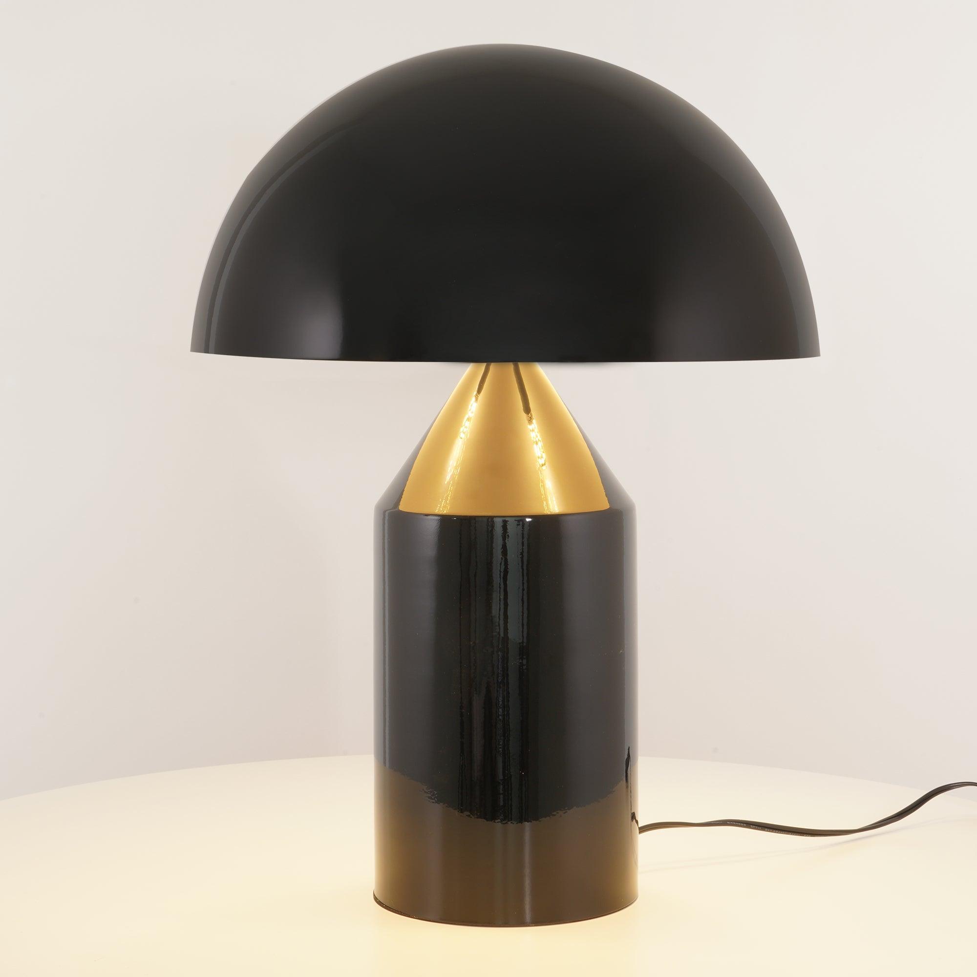 Atollo | Lunaro Sculptural Metal Table Lamp In Italian Style