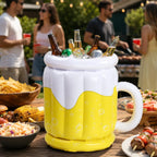 Inflatable Beer Mug Ice Bucket for Chilled Drinks at Any Party