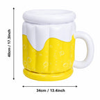 Inflatable Beer Mug Ice Bucket for Chilled Drinks at Any Party