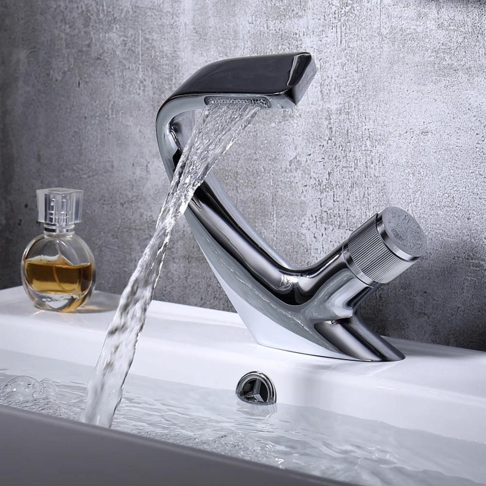 CascadeFlow Modern Waterfall Sink Faucet One-Handle
