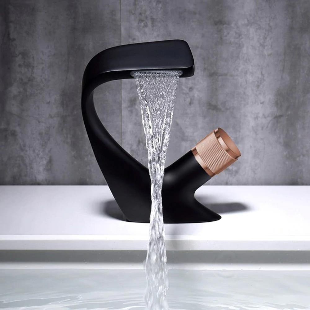 CascadeFlow Modern Waterfall Sink Faucet One-Handle
