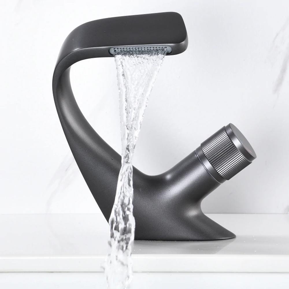 CascadeFlow Modern Waterfall Sink Faucet One-Handle