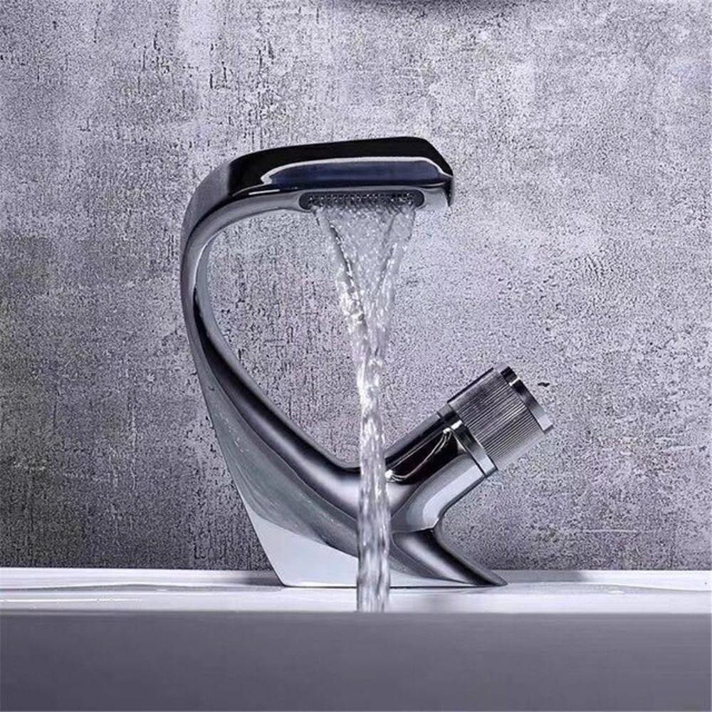 CascadeFlow Modern Waterfall Sink Faucet One-Handle