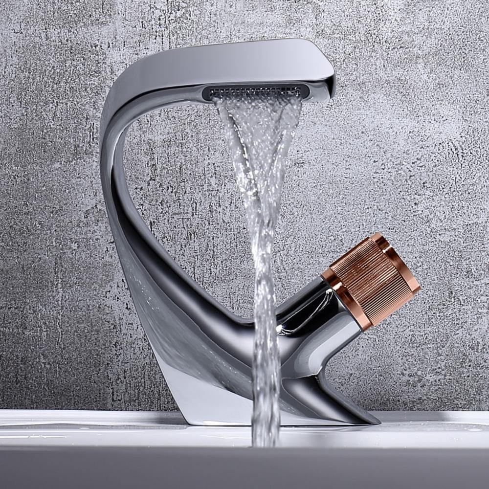CascadeFlow Modern Waterfall Sink Faucet One-Handle