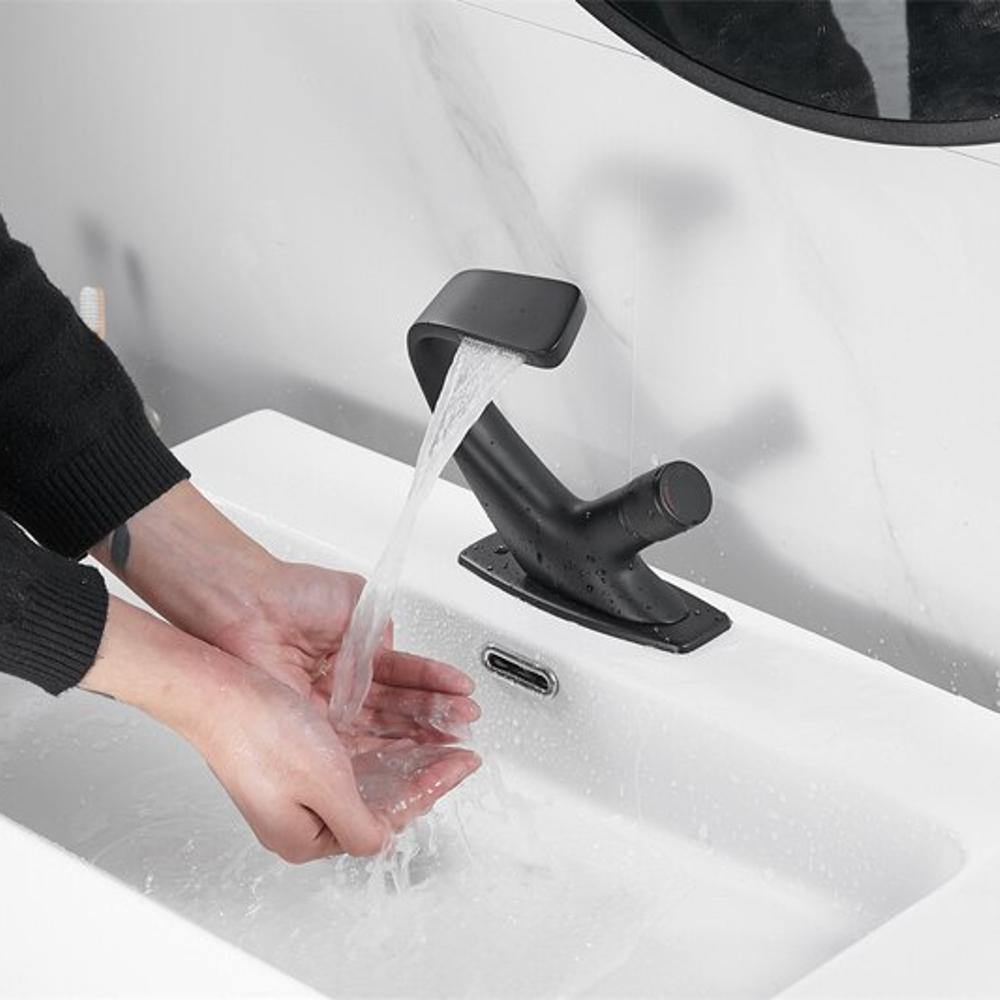 CascadeFlow Modern Waterfall Sink Faucet One-Handle