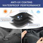 Funda redonda impermeable y resistente a los rayos UV Vellor para muebles de exterior