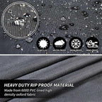 Funda redonda impermeable y resistente a los rayos UV Vellor para muebles de exterior