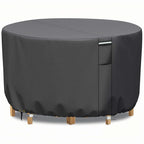 Funda redonda impermeable y resistente a los rayos UV Vellor para muebles de exterior