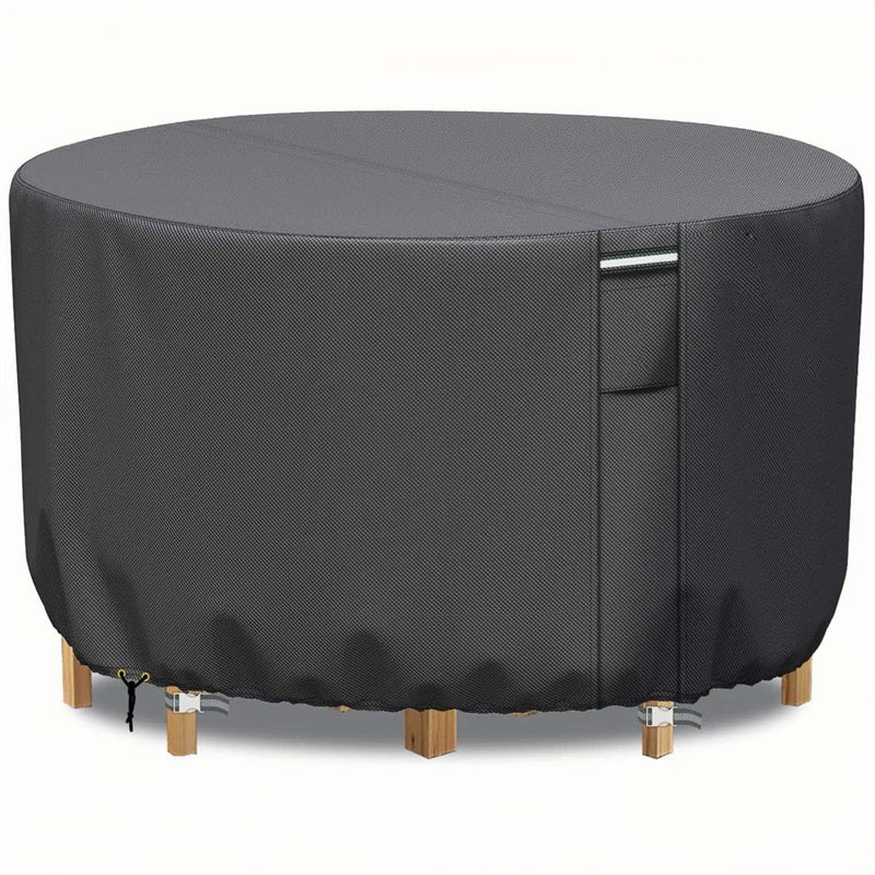 Funda redonda impermeable y resistente a los rayos UV Vellor para muebles de exterior
