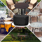Funda redonda impermeable y resistente a los rayos UV Vellor para muebles de exterior
