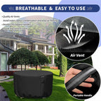 Funda redonda impermeable y resistente a los rayos UV Vellor para muebles de exterior