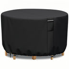 Funda redonda impermeable y resistente a los rayos UV Vellor para muebles de exterior