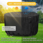 Funda redonda impermeable y resistente a los rayos UV Vellor para muebles de exterior