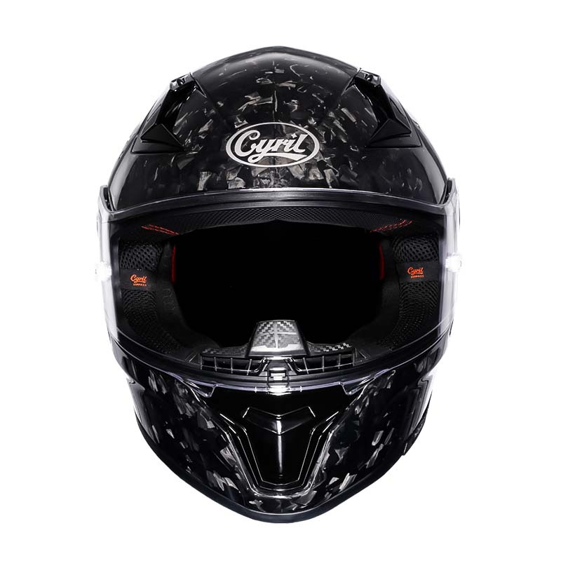 Casco de Fibra de Carbono para Ciclistas, Diseño Integral Ligero, Aprobado por DOT y ECE