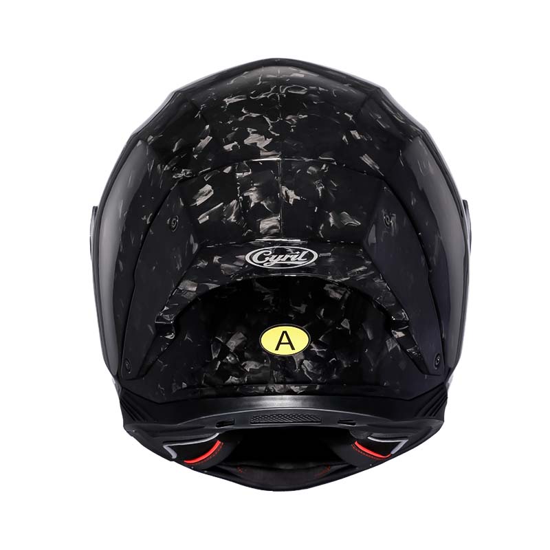 Casco de Fibra de Carbono para Ciclistas, Diseño Integral Ligero, Aprobado por DOT y ECE