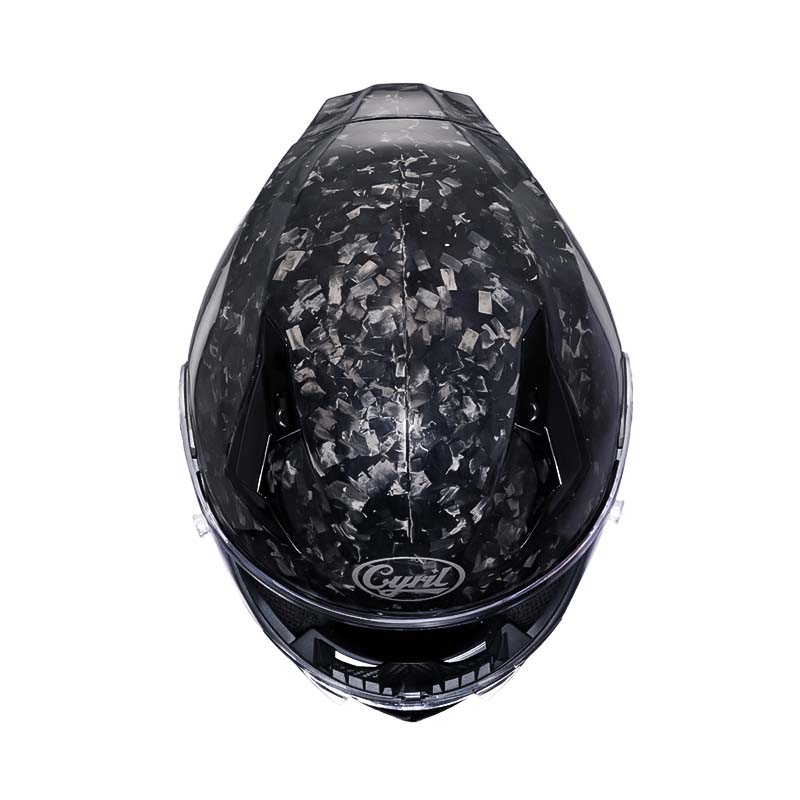 Casco de Fibra de Carbono para Ciclistas, Diseño Integral Ligero, Aprobado por DOT y ECE