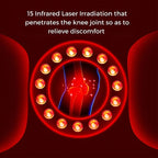 جهاز تدليك الركبة مع وسادة هوائية للعجن، علاج حراري، وضوء أحمر للاستخدام المنزلي