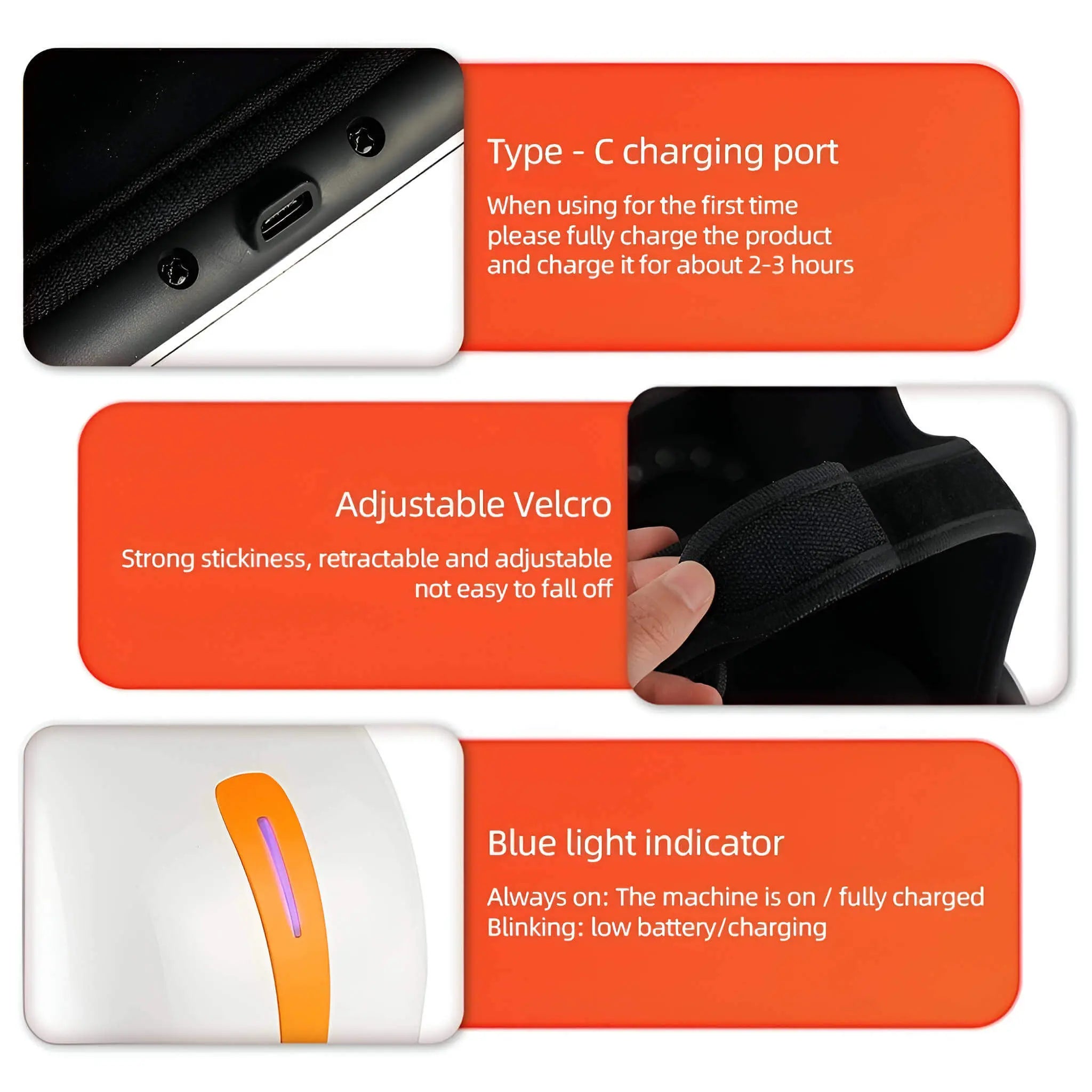 جهاز تدليك الركبة مع وسادة هوائية للعجن، علاج حراري، وضوء أحمر للاستخدام المنزلي