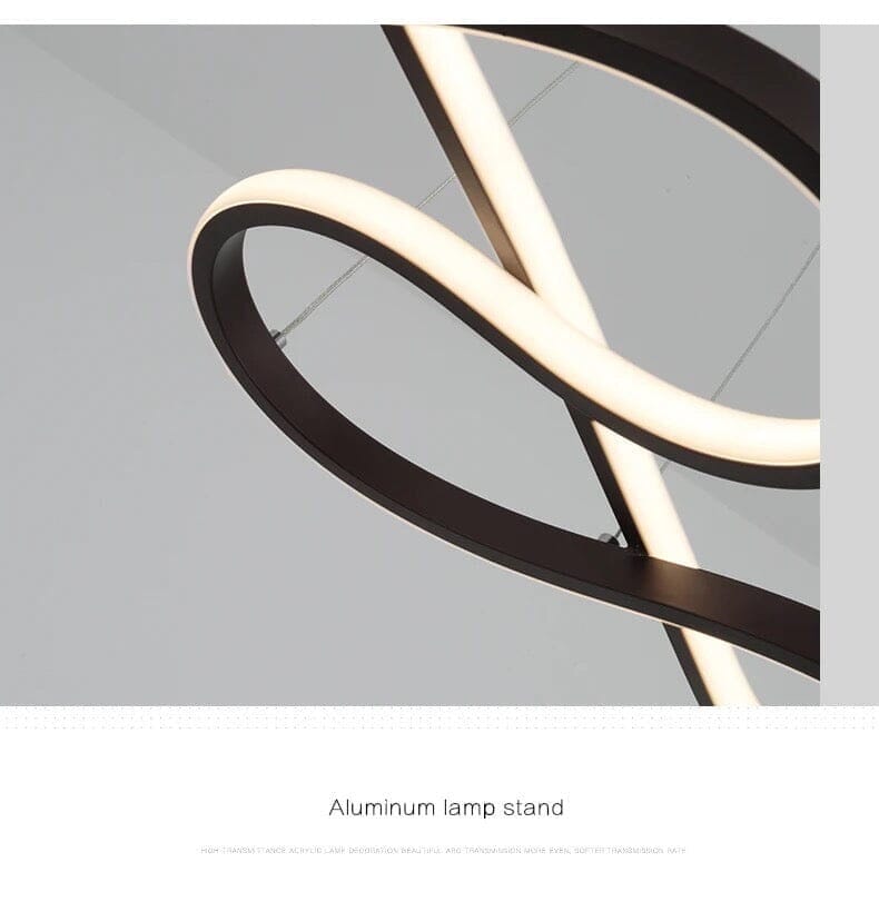 Liora | Lampu Gantung LED Busur Hitam