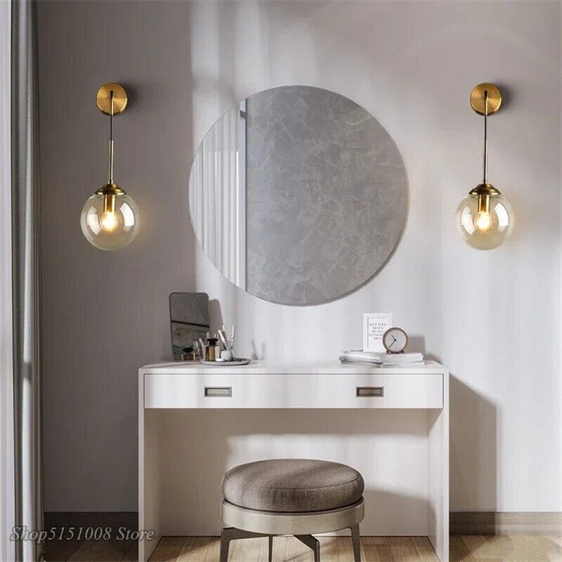 Lunara Glas-Wandlampe