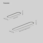 Lampada da soffitto ovale sottile NovaOval per soggiorni e abitazioni